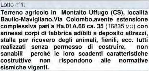 Altra categoria · Montalto Uffugo (Cosenza)